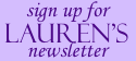 Sign up for Lauren's newsletter!